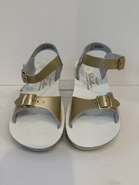Sun San Surfer Sandals Gold Buckle Strap Size 13